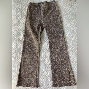 AFRM jeans women’s size 30. Leopard print, high waisted, boot cut